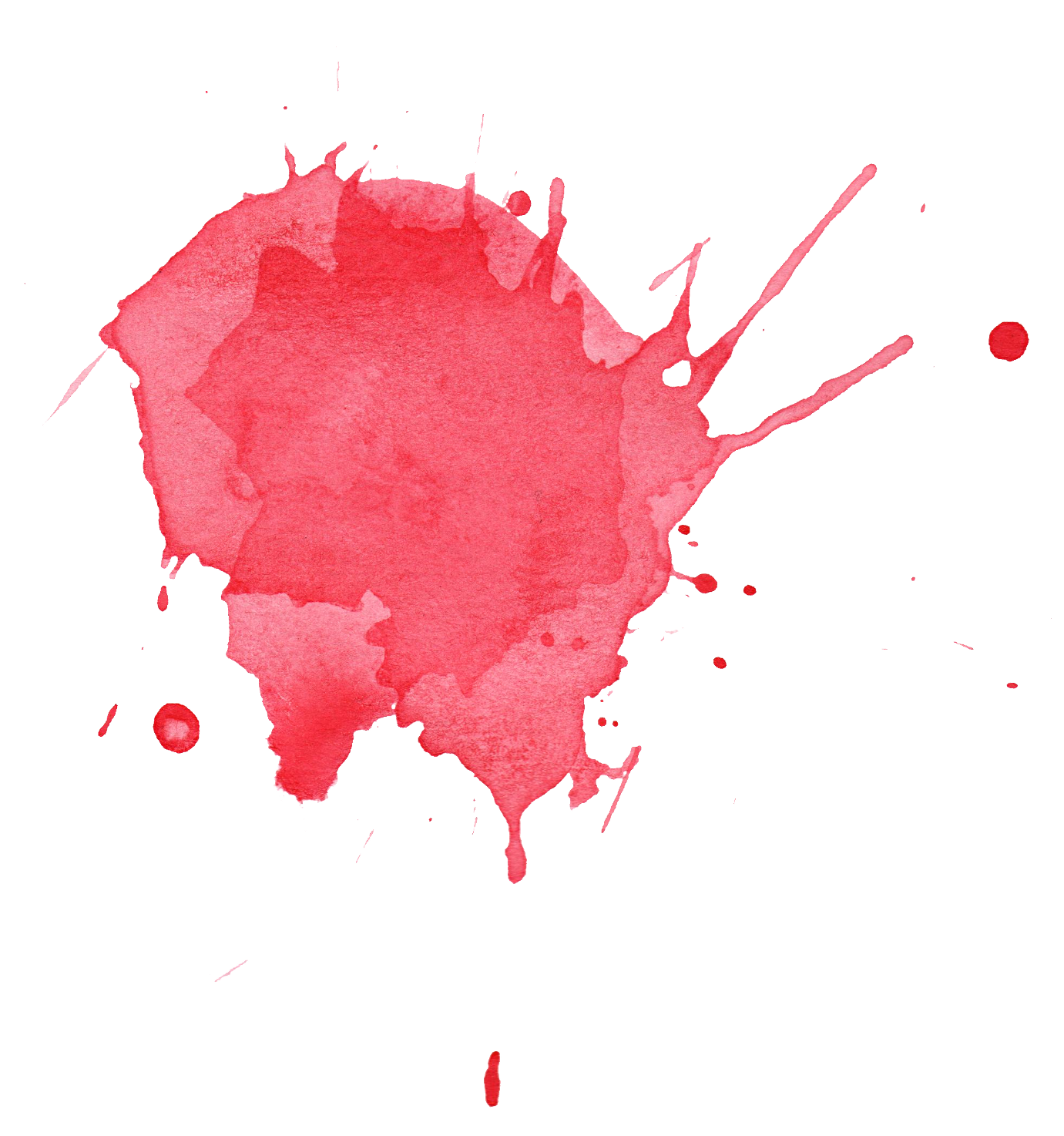 6 Red Watercolor Splatter (PNG Transparent) | OnlyGFX.com