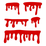 5 Blood Drip Vectors (SVG, PNG Transparent)