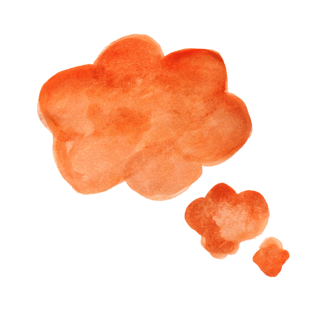 orange-watercolor-speech-bubble