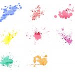 8 Watercolor Splatters (JPG) Vol. 2
