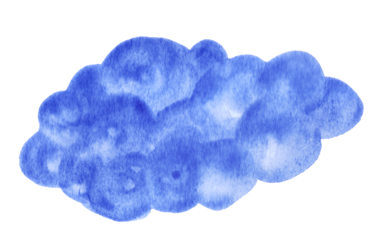 8 Blue Watercolor Clouds (PNG Transparent) | OnlyGFX.com
