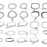 50 Hand Drawn Comic Speech Bubbles Vector (SVG, PNG Transparent)