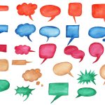 25 Watercolor Speech Bubbles (PNG Transparent) Vol. 2