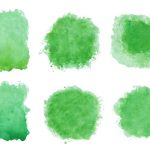 6 Green Watercolor Texture (JPG) Vol. 2
