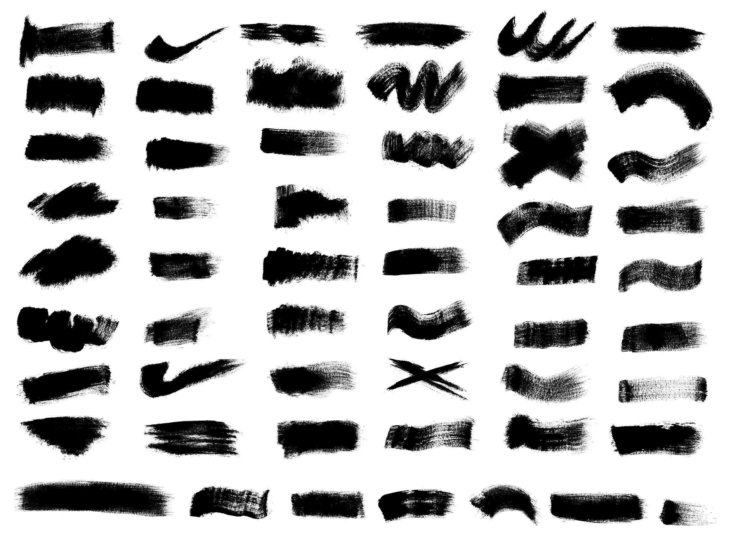 Used Paint Brushes (PNG Transparent)