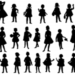 20 Girl Silhouette (PNG Transparent)