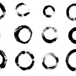 12 Grunge Circle Brush Stroke (PNG Transparent)