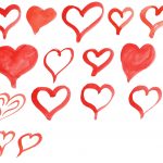 15 Red Watercolor Heart (PNG Transparent)