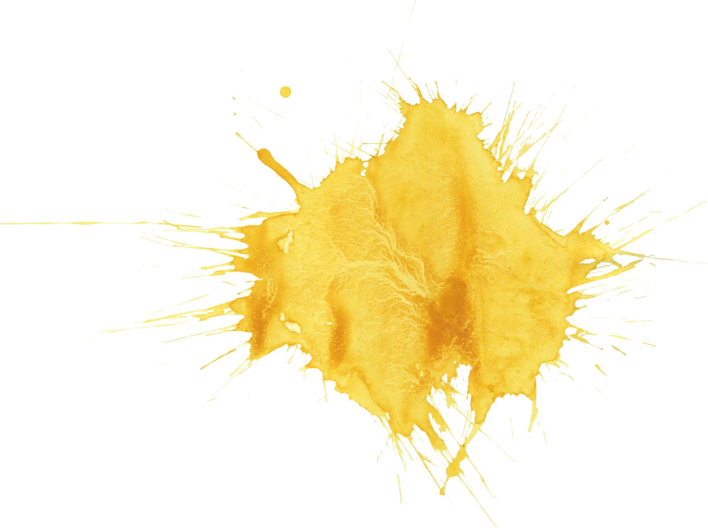 Yellow Paint Splash Png
