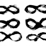 6 Grunge Infinity Symbol (PNG Transparent)