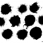 10 Grunge Circle Dot (PNG Transparent)