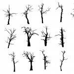 17 Dead Tree Silhouette (PNG Transparent)