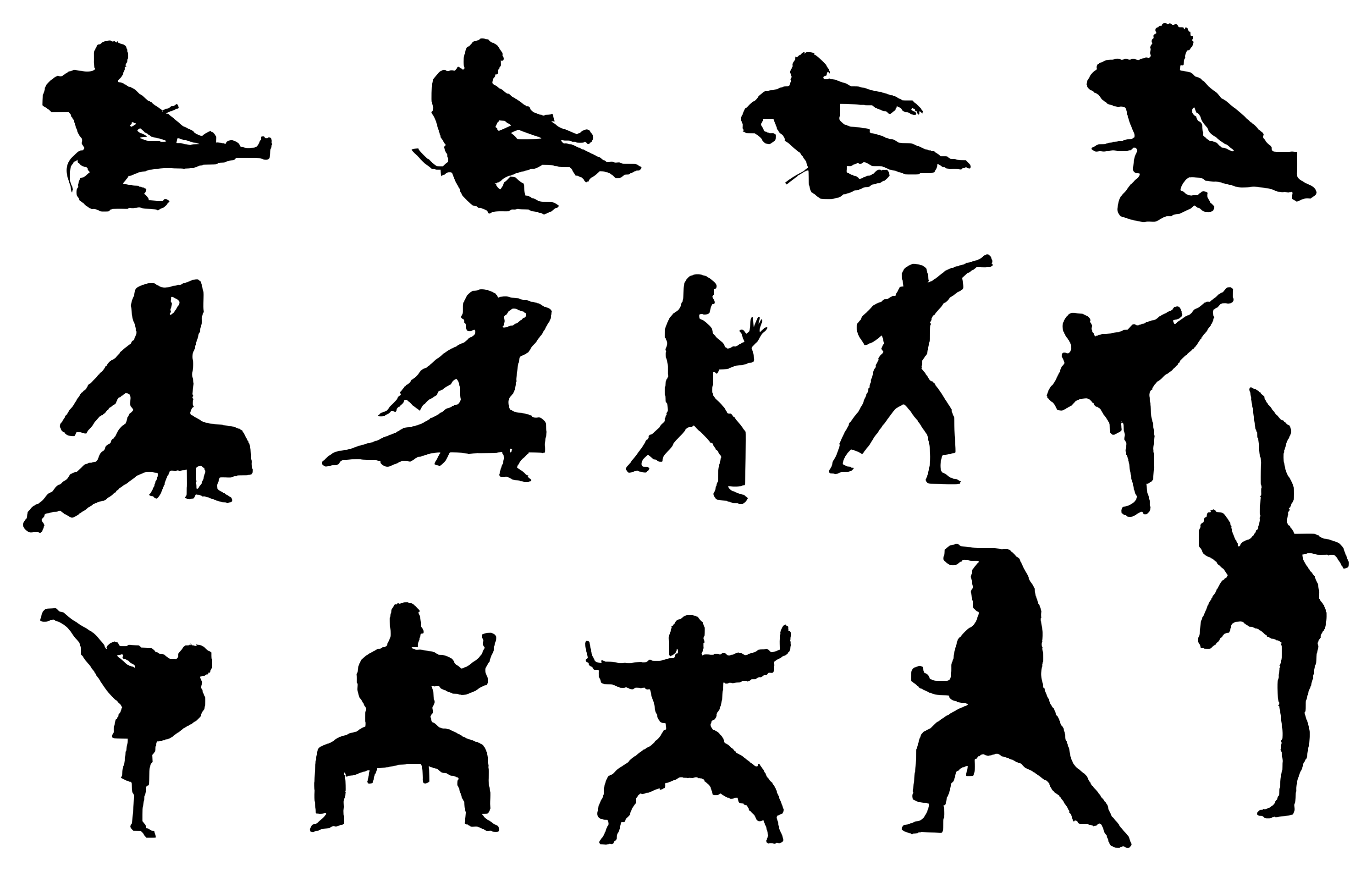 Download 14 Karate Silhouette Png Transparent Onlygfx Com