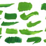 18 Green Paint Brush Stroke (PNG Transparent)