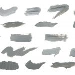 22 Grey Paint Brush Stroke (PNG Transparent)