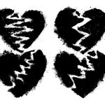 4 Grunge Broken Heart (PNG Transparent)