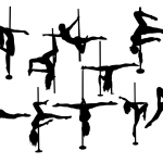 10 Pole Dancer Silhouette (PNG Transparent)