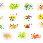 15 Abstract Watercolor Splatter Background (JPG)