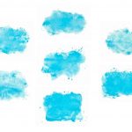 7 Light Blue Watercolor Splash Background (JPG)