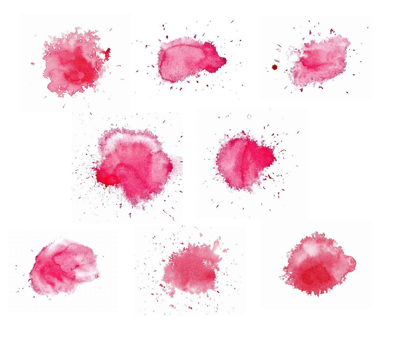 8 Red Watercolor Splash (JPG) | OnlyGFX.com