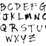 Brush Stroke Alphabet Vector (PNG Transparent, SVG)