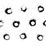 10 Circle Splatter (PNG Transparent)