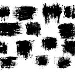 14 Dry Grunge Paint Scratch Background (PNG Transparent)