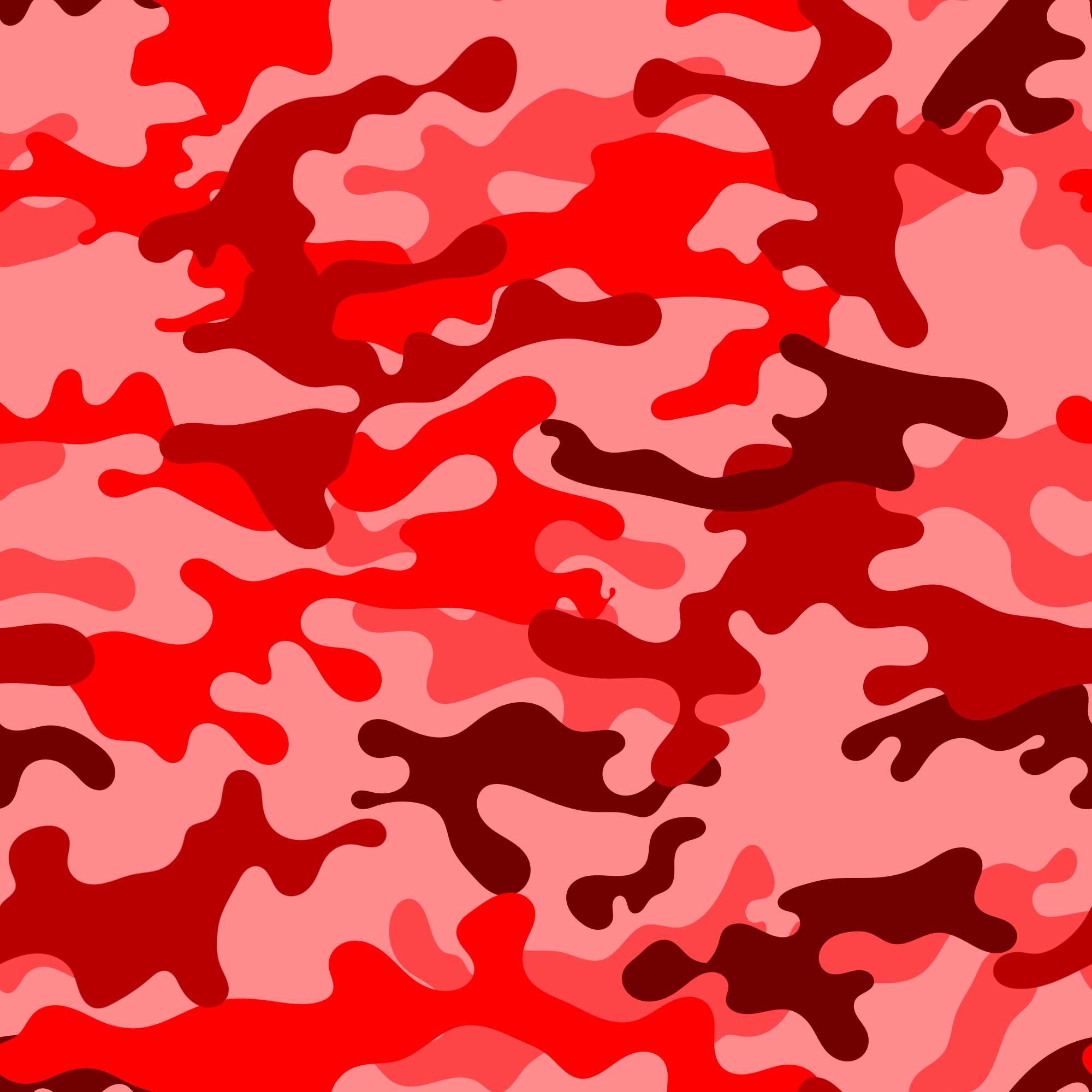 4 Red Camouflage Texture Tile (PNG Transparent)