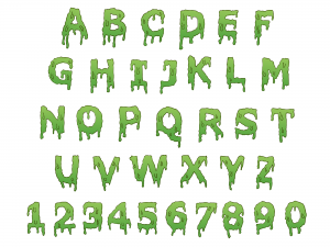 Dripping Alphabet (EPS, SVG) | OnlyGFX.com