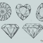 Diamond Drawing Vector (EPS, SVG, PNG Transparent)