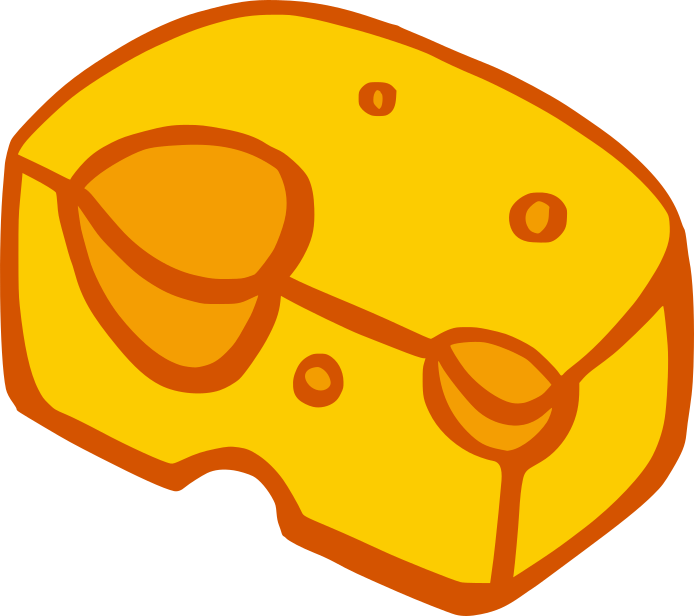 Cartoon Cheese (PNG Transparent) 