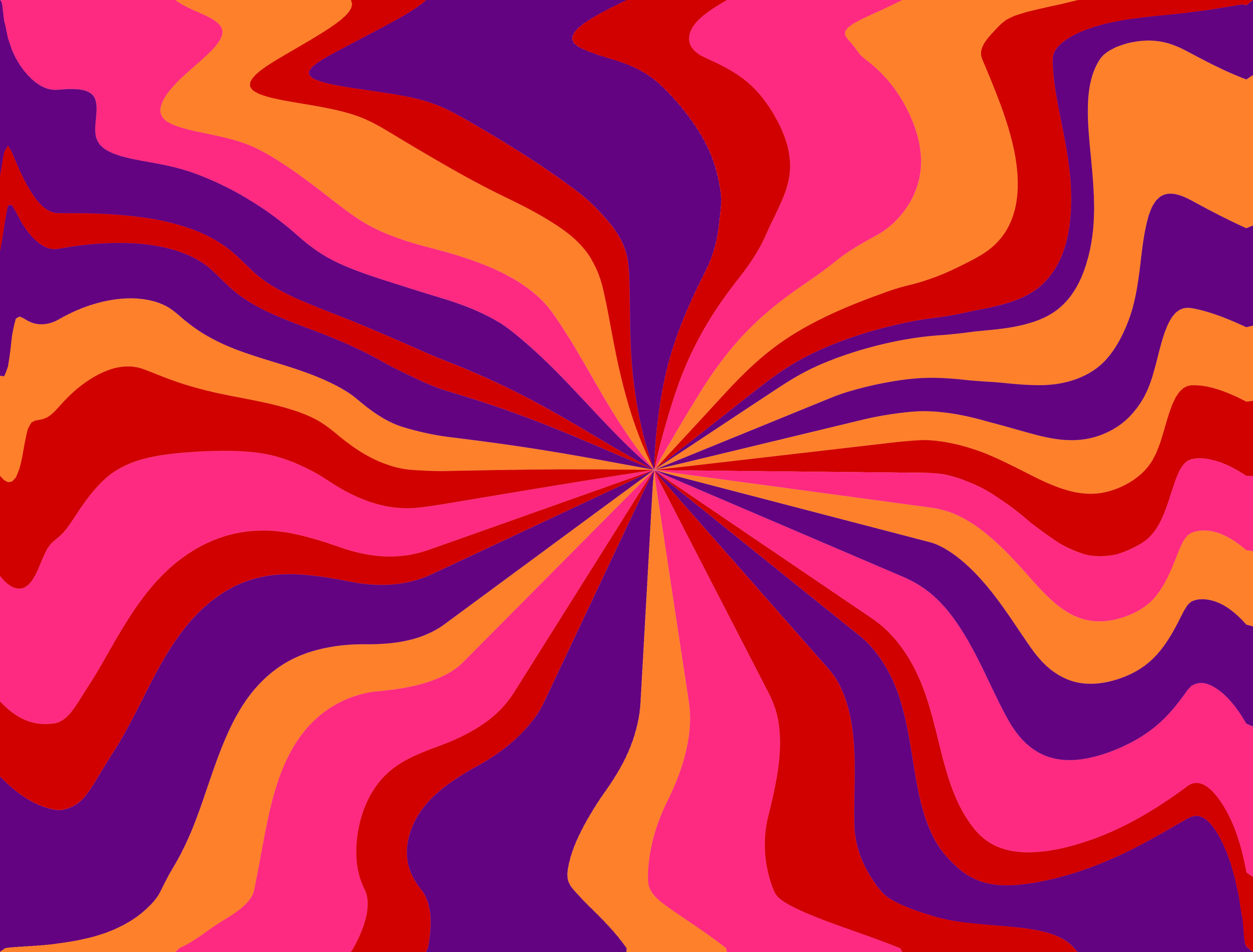 Psychedelic Groovy Background in Vivid Colors (JPG) .