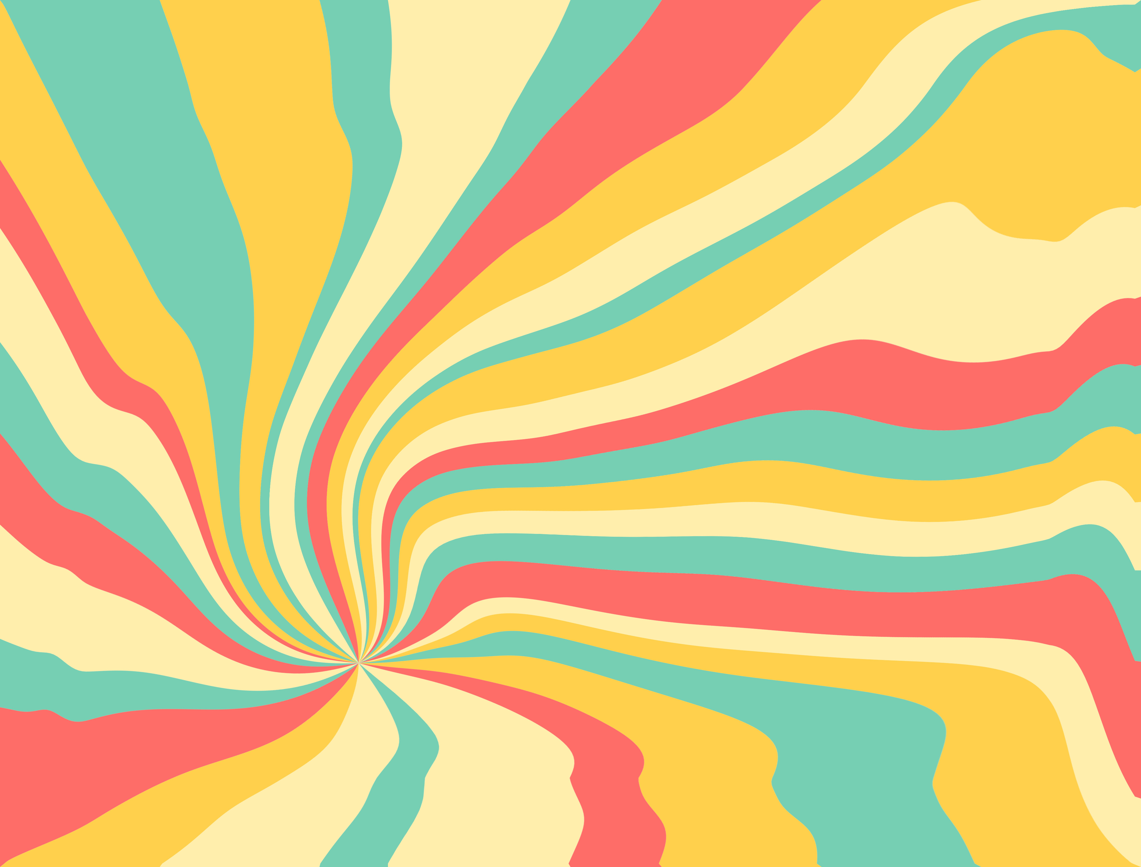 Psychedelic Groovy Background in Vivid Colors (JPG) .