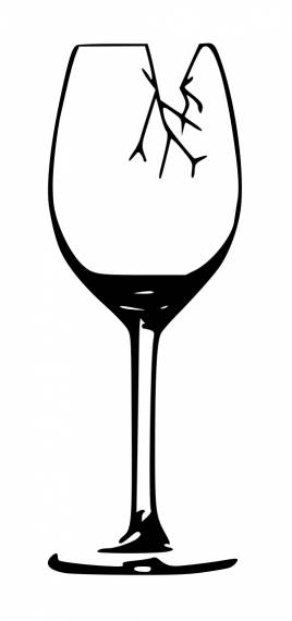 Broken Wine Glass PNG Transparent SVG Vector