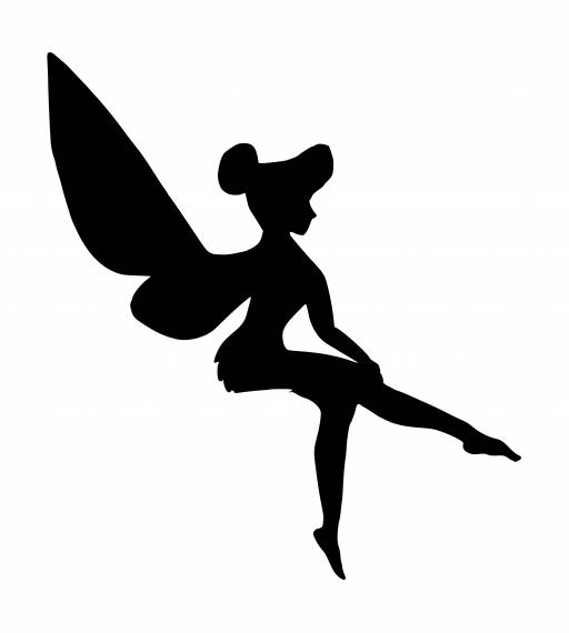 Fairy Wings Sitting Silhouette PNG Transparent SVG Vector