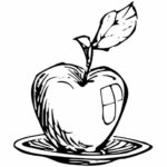 Apple Doodle Drawing PNG Transparent SVG Vector