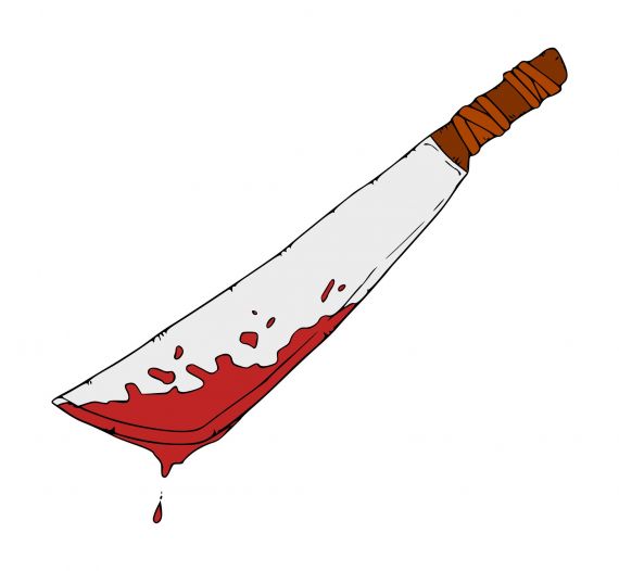 Bloody Machete PNG Transparent