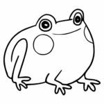 Cute Frog Doodle PNG Transparent SVG Vector