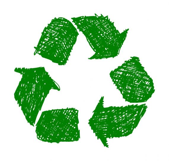 Green Recycle Icon Drawing PNG Transparent