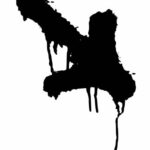 Grunge Graffiti Arrow Down PNG Transparent SVG Vector
