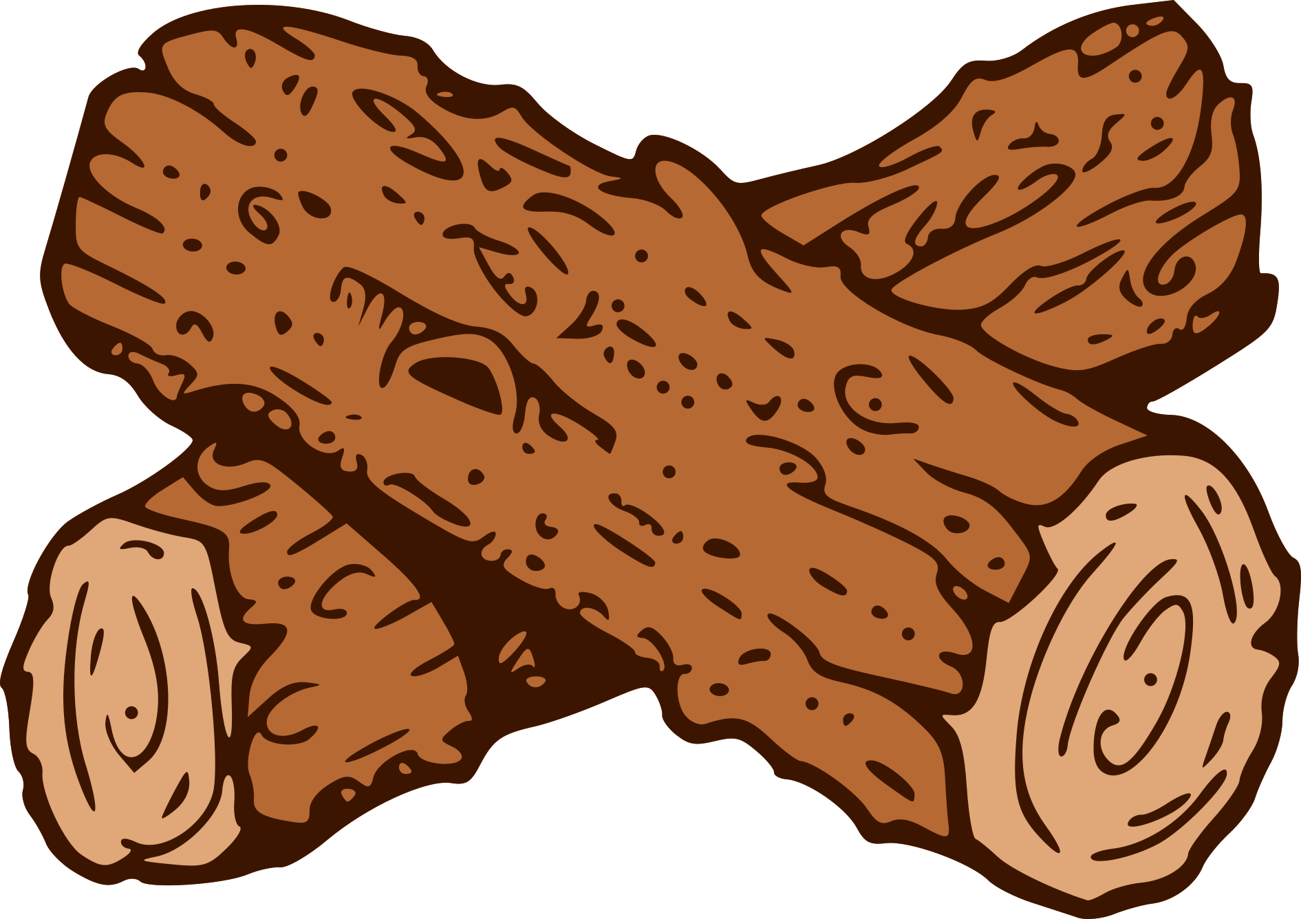 Wood Logs Cartoon PNG Transparent 