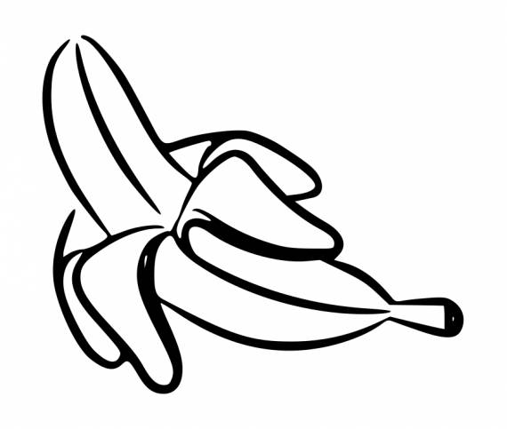Peeled Banana PNG Transparent SVG Vector