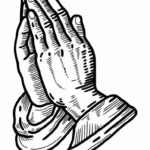 Praying Hand Drawing PNG Transparent SVG Vector