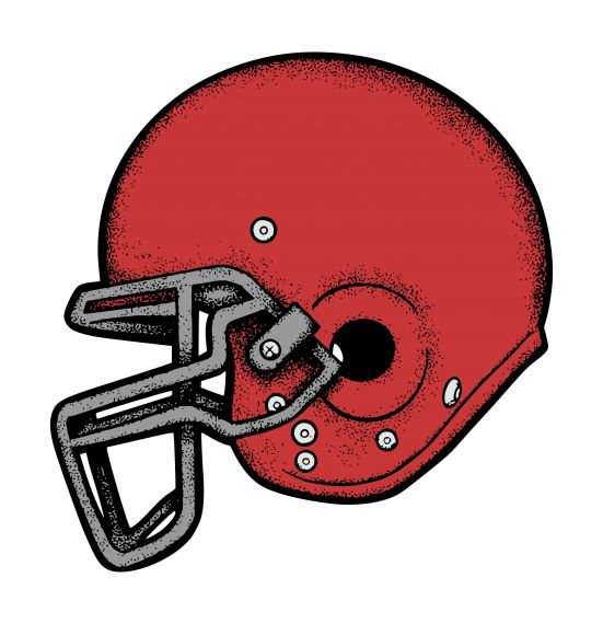 Red American Football Helmet Clipart PNG Transparent