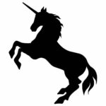 Unicorn Silhouette PNG Transparent SVG Vector