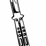Butterfly Knife Tattoo PNG Transparent SVG Vector