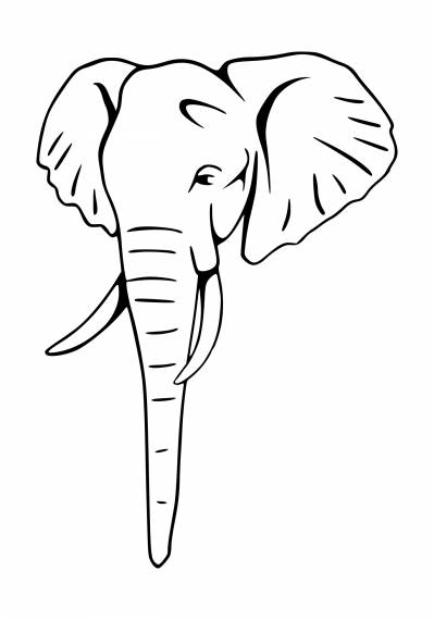 Elephant Head Tattoo PNG Transparent SVG Vector