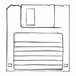 Floppy Disk Doodle PNG Transparent SVG Vector