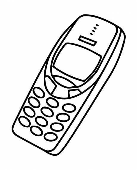 Mobile Phone Tattoo PNG Transparent SVG Vector