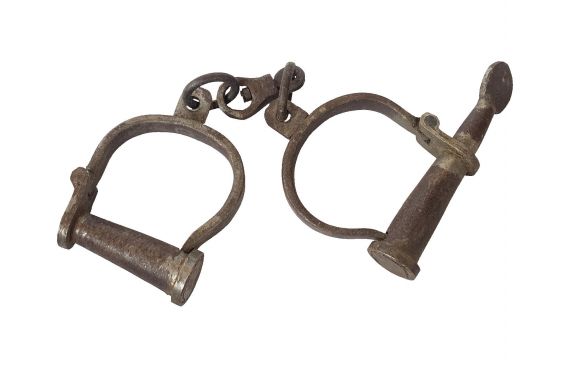 Old Antique Handcuffs PNG Transparent